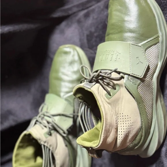 FENTY x Puma by Rihanna Trainer Mid Sneakers — Cypress Green | Size 9 - Picture 4 of 8